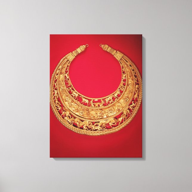 Necklace with pastoral scenes canvas print (Front)