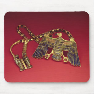 Necklace with vulture pendant mouse mat