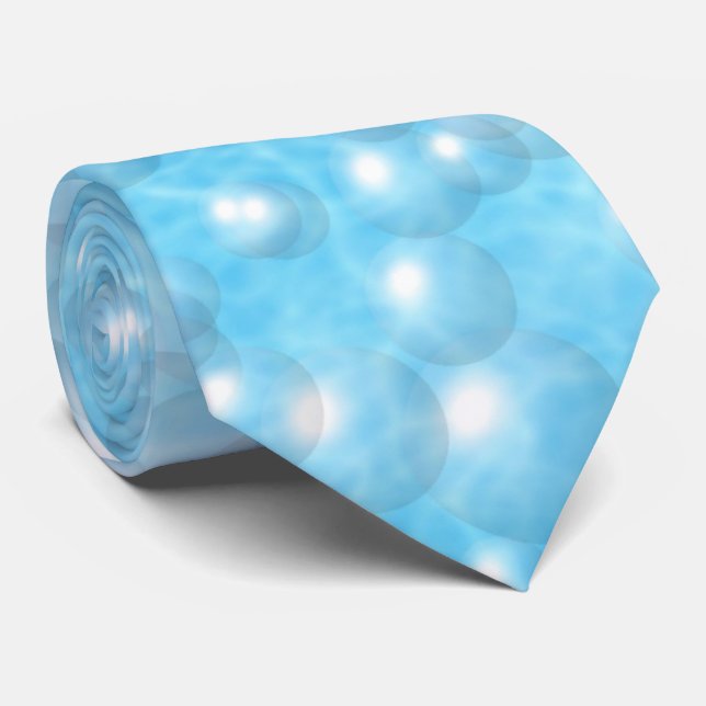 Necktie - Bubbles in Pool (Rolled)