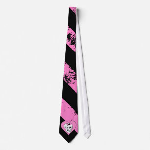 Necktie EMO cracked skull love