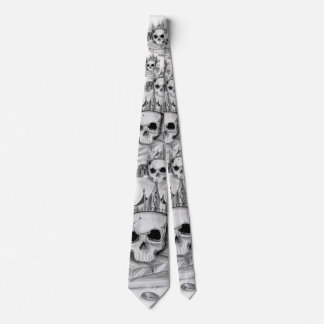 Necktie of skull/Necktie Skull and gold