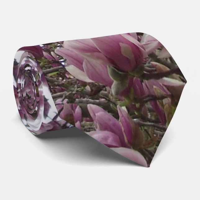 Necktie - Saucer Magnolia (Rolled)