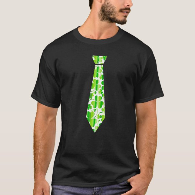Necktie St Paddys Day Irish Cravat Ireland St Part T-Shirt (Front)