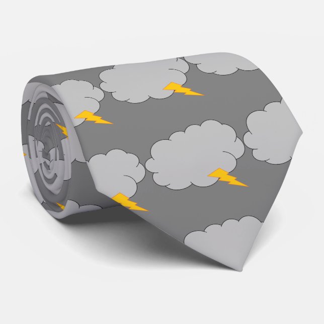 Necktie, Stormy weather Tie (Rolled)