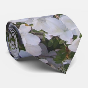 Necktie - White Azalea