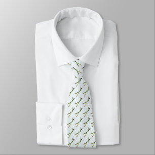 Necktie with Asparagus