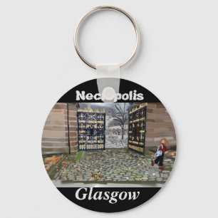 Necropolis in Glasgow, scotland keychain