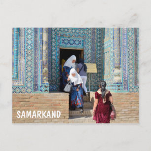 Necropolis of Shah-i-Zinda in Samarkan, Uzbekistan Postcard