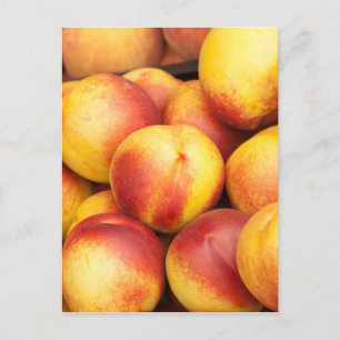 Nectarines background postcard