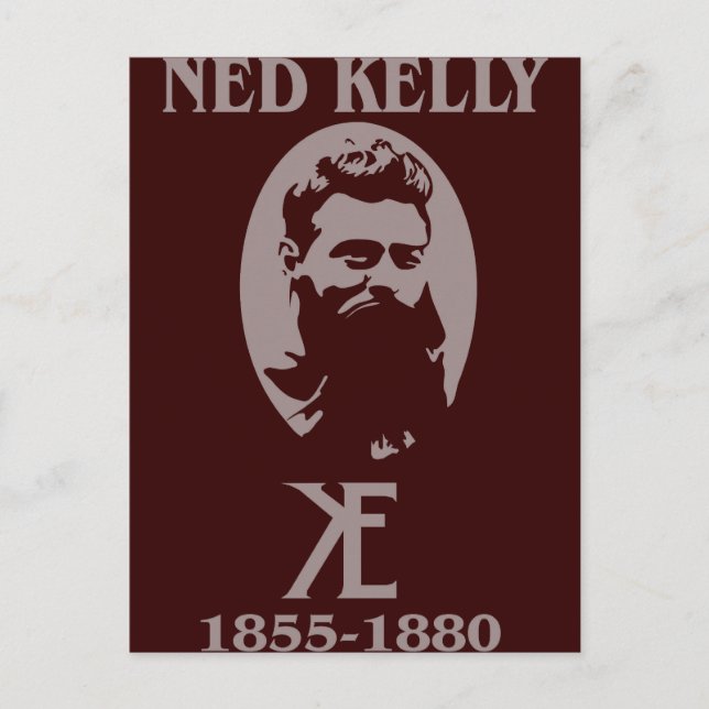 Ned Kelly Design Postcard (Front)