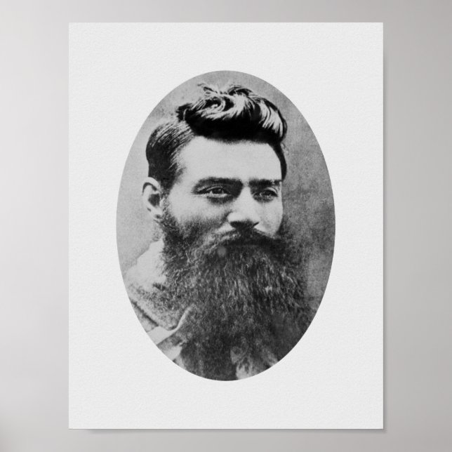 Ned Kelly Mugshot - 1880 Poster (Front)
