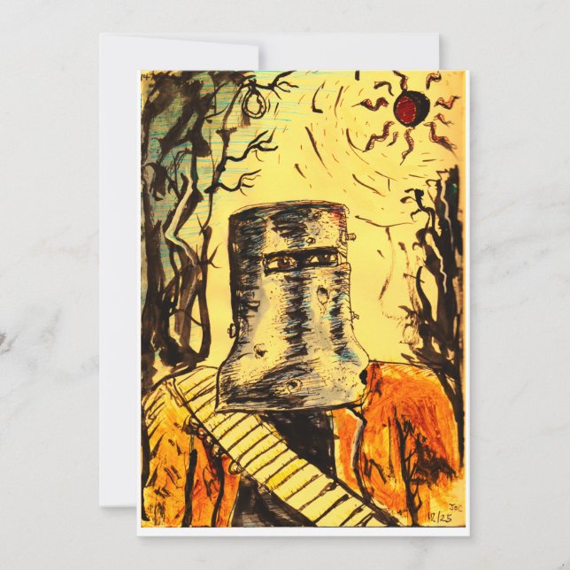 Ned Kelly, Solar Eclipse Holiday Card (Front)