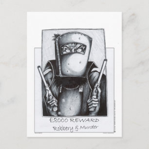 Ned Kelly (Wanted Poster) Postcard