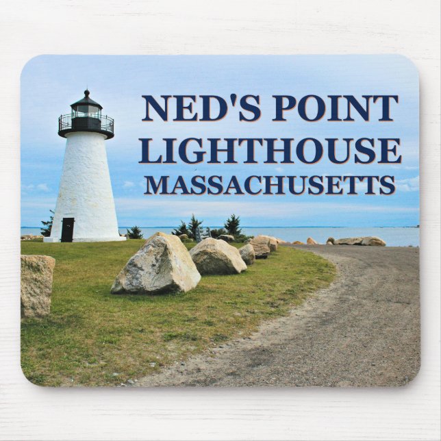 Ned’s Point Lighthouse, Massachusetts Mousepad (Front)