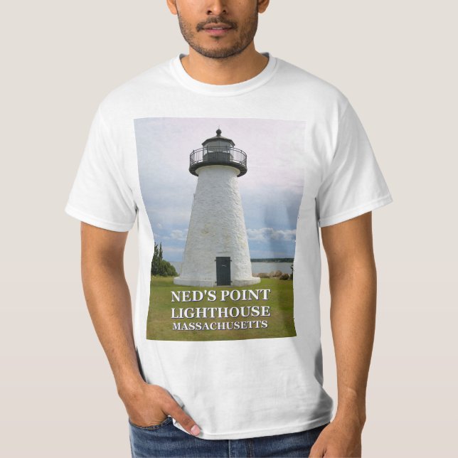 Ned’s Point Lighthouse, Massachusetts T-Shirt (Front)