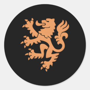 Nederland Emblem Lion Netherlands Classic Round Sticker