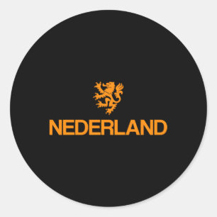Nederland Emblem Lion Netherlands Classic Round Sticker