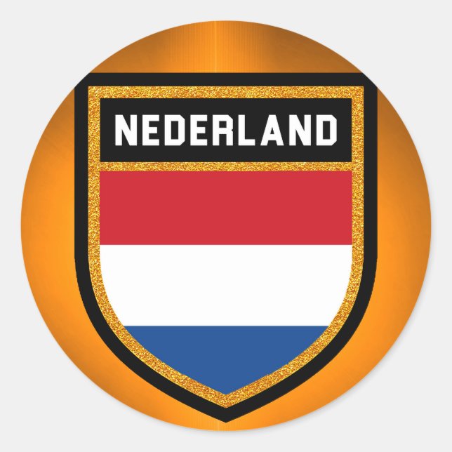 Nederland Flag Classic Round Sticker (Front)