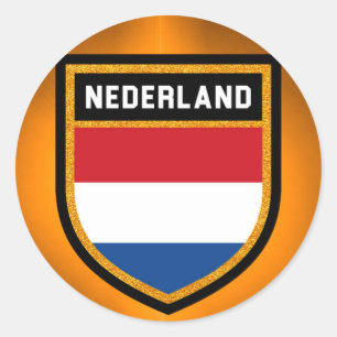 Nederland Flag Classic Round Sticker