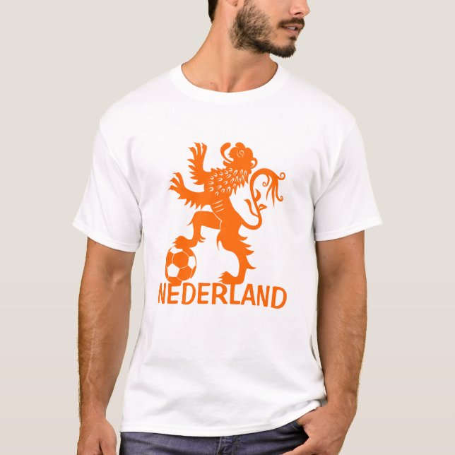 Nederland Lion T-Shirt - Dutch Soccer Shirt (Front)