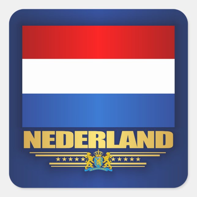 "Nederland Pride" Shirts Square Sticker (Front)