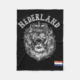 Nederland Reto Netherlands Lion Holland Dutch Men  Fleece Blanket