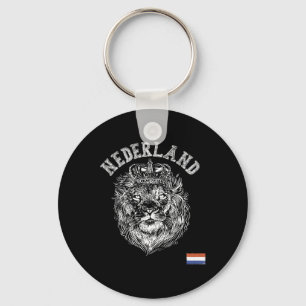 Nederland Reto Netherlands Lion Holland Dutch Men  Key Ring