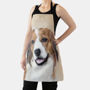Nederlandse Kooikerhondje Painting - Dog Art Apron