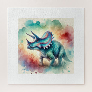 Nedoceratops 310724AREF111 - Watercolor Jigsaw Puzzle