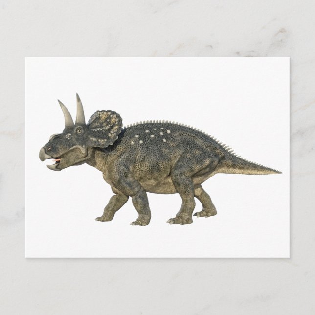 Nedoceratops Dinosaur Running Postcard (Front)