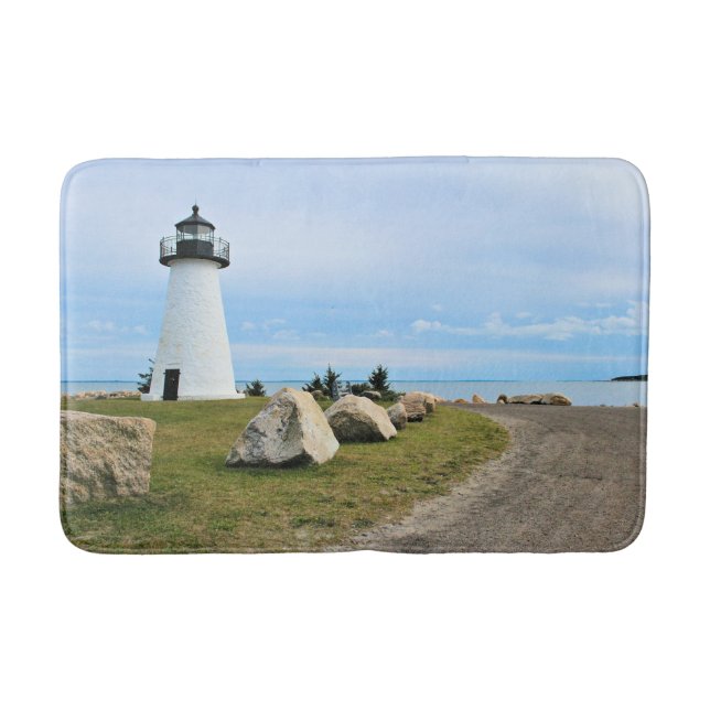 Ned's Point Lighthouse, Massachusetts Bath Mat (Front)