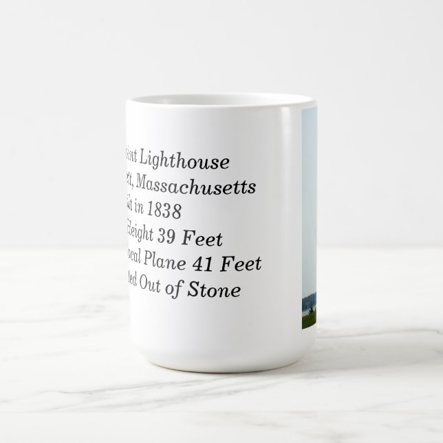 Ned's Point Lighthouse Massachusetts Coffee Mug (Center)