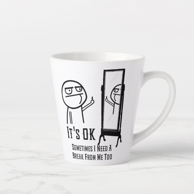 Need a Break Latte Mug (Right)