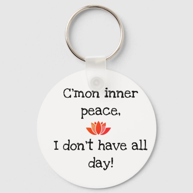 Need a gift for all your yoga class? key ring (Front)