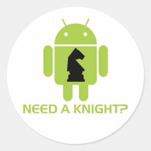 Need A Knight? (Software Developer Humour) Classic Round Sticker