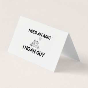 Need An Ark I Noah Guy Business Card