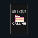 Need Cake Call Me Pastry Funny Bakery Humour Business Card<br><div class="desc">This Funny Baker Design is the perfect Gift for foodies who love cookies,  bread,  pies and cupcakes. Ideal Gift for pastry chefs and bakeshop owners.</div>