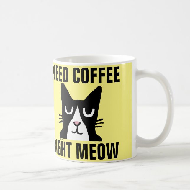 NEED COFFEE RIGHT MEOW, Panda Kitty coffee mugs (Right)