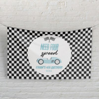 Need Four Speed Blue Race Car 4th Birthday Party