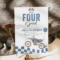 Need Four Speed Dirt Bike Boy 4th Birthday Party