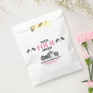 Need Four Speed Pink Heavy Bike Fourth Birthday Favour Bags