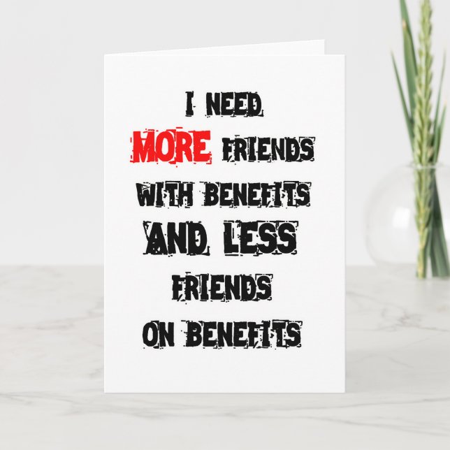 NEED FRIENDS CARD (Front)