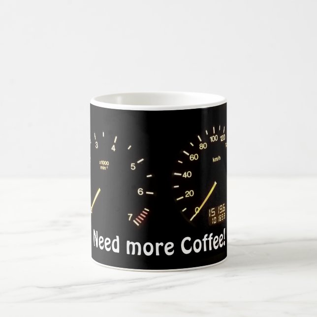 Need more Coffee - tank is empty! Coffee Mug (Center)