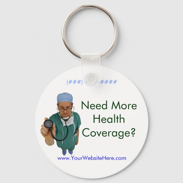 Need More Health Coverage? Key Ring (Front)