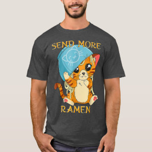 Need More Ramen Cat Ramen Noodles Anime Japanese C T-Shirt