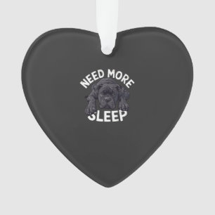 Need More Sleep Lazy Dog Design for Dog Lovers Ornament