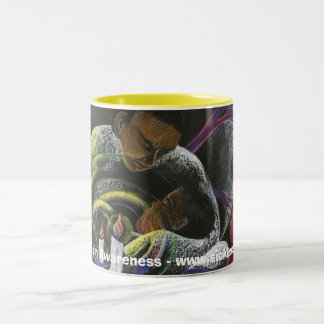 Need not Suffer Alone - Sickle Cell Art Two-Tone Coffee Mug