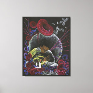 Need Not Suffer Alone - Sickle Cell Pain Awareness Canvas Print