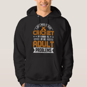 Need To Play Cricket Sports Team Player Batsman Co Hoodie