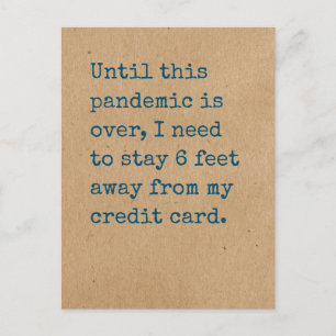 Need to Stay 6 Feet Away from My Credit Card